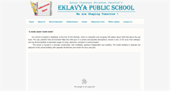 Desktop Screenshot of eklavyapublicschool.org