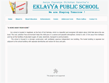 Tablet Screenshot of eklavyapublicschool.org